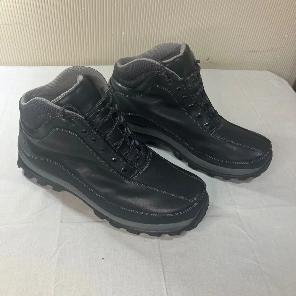 GBX Slope 300072 Mens Black Leather Hiking Work Boots Size 15M